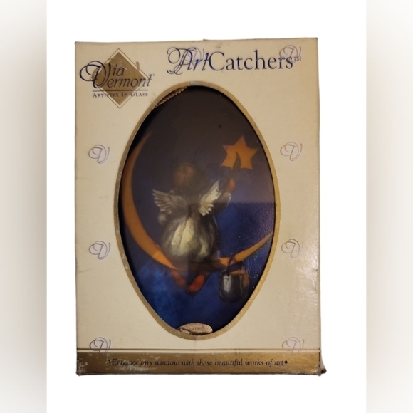 Via Vermont angel sitting on the moon Art Catcher - Picture 3 of 4